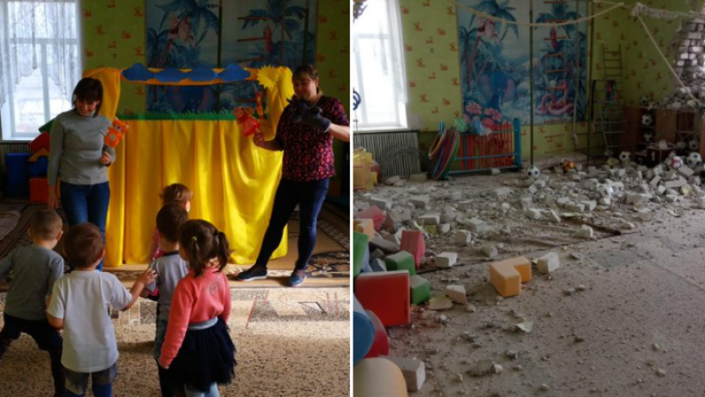Publikohen pamjet e reja pas sulmit të separatistëve rusë në një kopsht të fëmijëve – OSBE demanton rusët se ka pasur gjenocid në Ukrainë