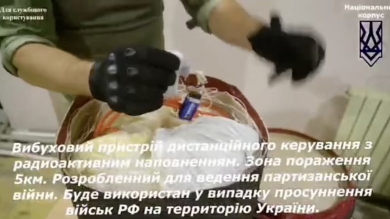 Një video që tregon ‘nacionalistët ukrainas duke përgatitur një bombë radioaktive kundër rusëve’ po cilësohet si ‘gënjeshtra e radhës e Kremlinit’