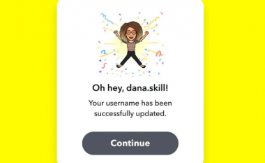 Snapchat do t’ju lejojë së shpejti të ndryshoni emrin tuaj të llogarisë