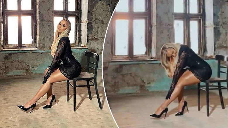 Adelina Berisha sjell së shpejti këngën e re, duket atraktive gjatë xhirimeve të klipit