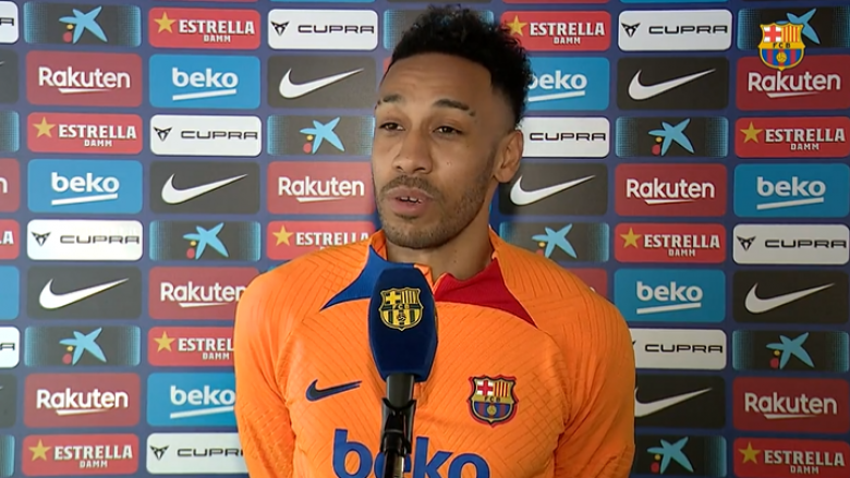 Aubameyang thotë fjalët e para si lojtar i Barcelonës