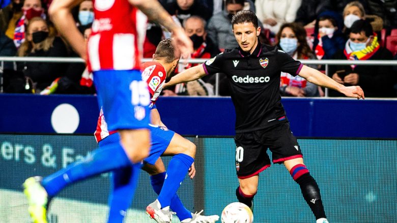 Notat e lojtarëve: Atletico 0-1 Levante, vlerësimi i Bardhit dhe të tjerëve