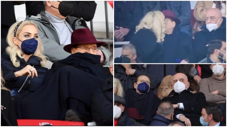 Berlusconi me të dashurën e tij 53 vite më të re shikon ndeshjen e Monzas – feston golin me një puthje