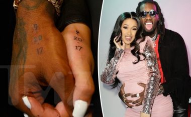 Cardi B dhe Offset bëjnë tatuazh në dorë datën e martesës së tyre