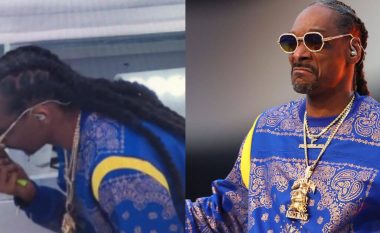 Publikohen pamje ku shihet Snoop Dogg duke konsumuar lëndë narkotike para performancës në ‘Super Bowl’