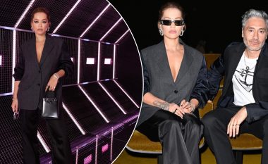 Rita Ora sjell imazhe të reja me Taika Waititin nga Java e Modës në Milano, duket elegante në kostumin “Prada”