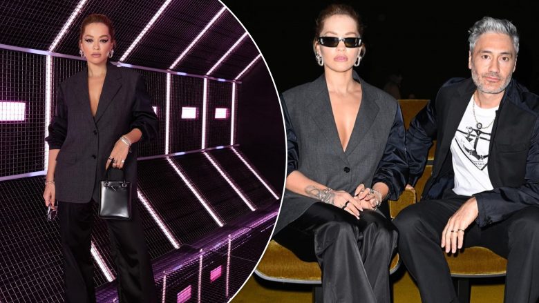 Rita Ora sjell imazhe të reja me Taika Waititin nga Java e Modës në Milano, duket elegante në kostumin “Prada”