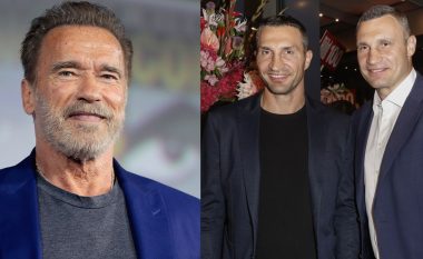 Arnold Schwarzenegger mesazh mbështetës për vëllezërit Klitschko: Ju jeni heronjtë e mi