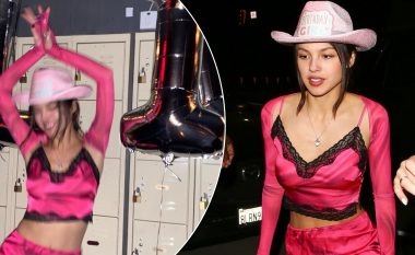 Olivia Rodrigo shfaqet e lezetshme në rozë gjatë festës së ditëlindjes së saj të 19-të