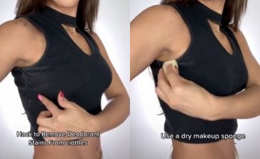 Një eksperte e bukurisë tregon hilen e thjeshtë për të larguar njollat e deodorantit