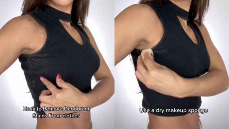 Një eksperte e bukurisë tregon hilen e thjeshtë për të larguar njollat e deodorantit
