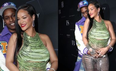 Rihanna vazhdon me paraqitjet plot stil pas lajmit që është shtatzënë, shfaqet e lumtur përkrah partnerit ASAP Rocky