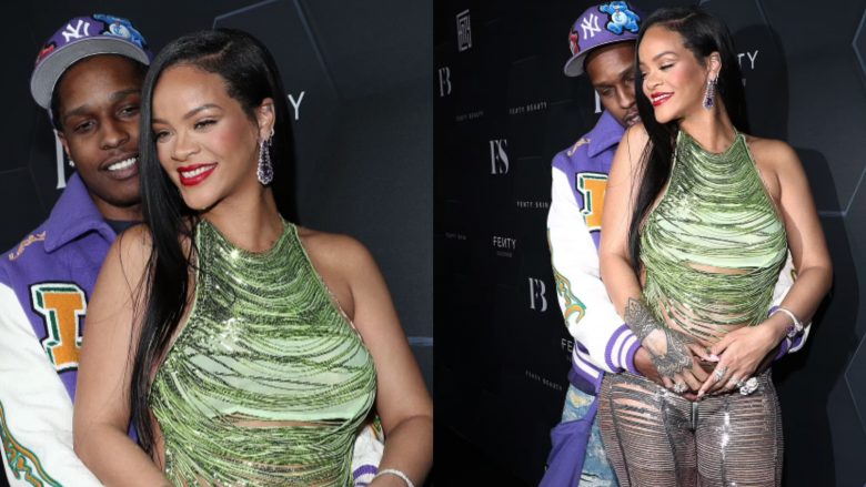 Rihanna vazhdon me paraqitjet plot stil pas lajmit që është shtatzënë, shfaqet e lumtur përkrah partnerit ASAP Rocky