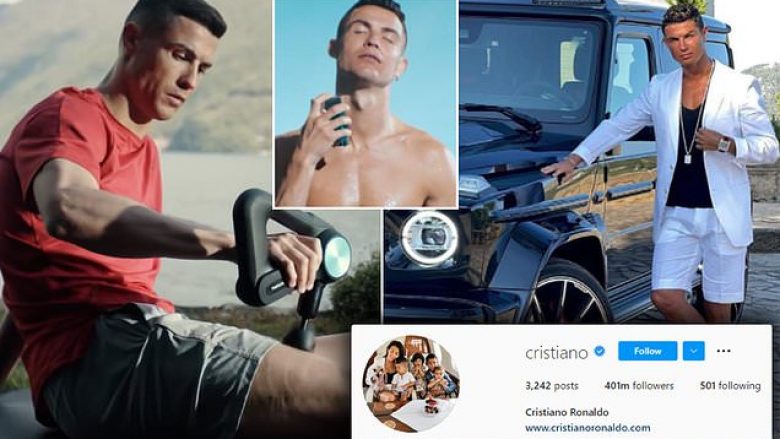 Me arritjen e 400 milionë ndjekësve, Ronaldo tani po fiton mbi dy milionë euro për një postim në Instagram