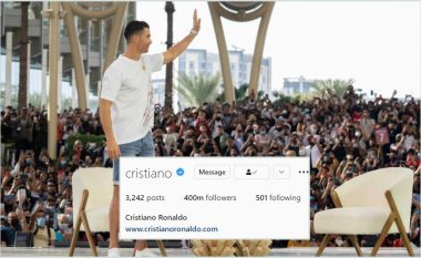 Ronaldo bëhet njeriu i parë që kalon shifrën prej 400 milionë ndjekësish në Instagram