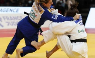 Distria Krasniqi kualifikohet për në finalen e Parisit – prek me një dorë medaljen e artë