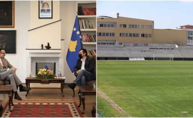 Alban Hyseni takohet me ministrin Çeku: Kemi përgjegjësi që sa më shpejt t’i kryejmë punimet në stadiumin e qytetit në Gjilan