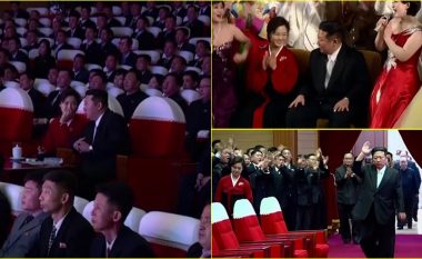 Gruaja e Kim Jong Un është parë në publik për herë të parë që nga shtatori – dhe diktatori duket se nuk çalon më