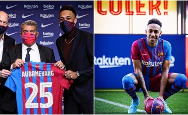 Aubameyang prezantohet si futbollist i Barcelonës dhe ka fjalë të mëdha për tifozët