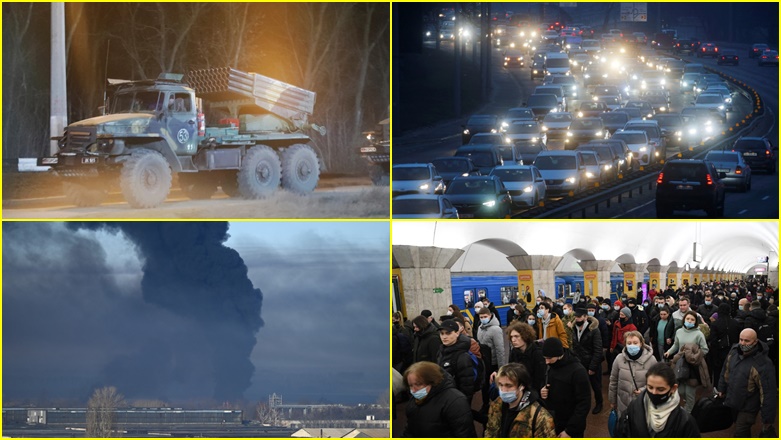 Pushtimi në shkallë të gjerë i Ukrainës nga Rusia, fotografi që përshkruajnë se çfarë ndodhi atje