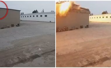 Momenti kur raketa ruse, hedh në erë depon ushtarake në Odessa të Ukrainës