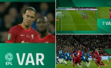 Vështirë kuptohet se përse goli i Liverpoolit në finalen e Carabao Cup ndaj Chelseat u anulua prej VAR-it