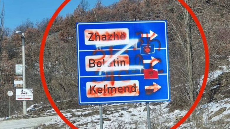 Vendosen grafite pro ruse “Z” në veriun e Kosovës