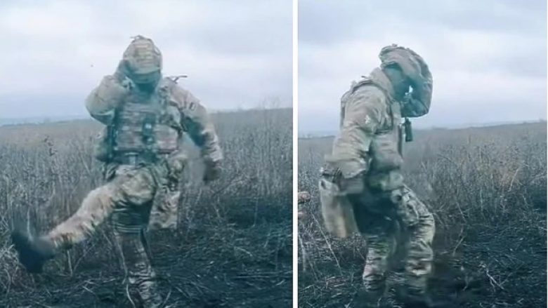 Ushtari ukrainas publikon video duke vallëzuar, që ta bind vajzën e tij se akoma është gjallë