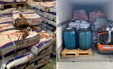 Policia në Pejë konfiskon mbi 36 mijë kg mish me afat të skaduar, arrestohen dy persona