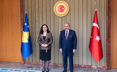 Osmani takohet me Sentop: Marrëdhëniet do të forcohen edhe më tej, duke e llogaritur Turqinë si partner strategjik