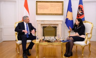 Në takim me kancelarin austriak, Osmani: Ekziston rreziku i destabilizimit të rajonit nga Rusia dhe Serbia