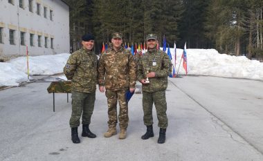 Tjetër sukses i ushtarëve të FSK-së, Besart Kasumi zë vendin e tretë në garën e skijimit në “Winter Camp Slovenia 2022”