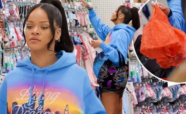 Rihanna shihet duke blerë rroba për fëmijë në Target, e veshur më thjesht se zakonisht