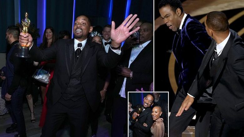 Will Smith argëtohet me familjen dhe miqtë në pas-ndejën e “Oscars” pasi fitoi çmimin ‘Aktori më i mirë’ dhe skandalit që shkaktoi duke goditur me shuplakë Chris Rock