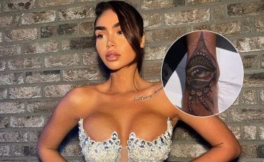 Arta Nitaj realizon tatuazh “syrin gjithçkapamës” në këmbën e saj?