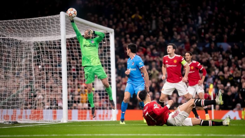 Notat e lojtarëve, Manchester United 0-1 Atletico Madrid: Oblak yll i mbrëmjes, Ronaldo nën mesatare