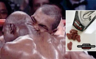 I kishte kafshuar veshin Holyfieldit para disa dekadash, Mike Tyson tani prodhon ushqime në formën e një veshi