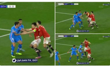Bëhet viral momenti kur Ronaldo dhe Maguire goditën kokë më kokë me njëri-tjetrin gjatë një goditje këndi të Manchester United