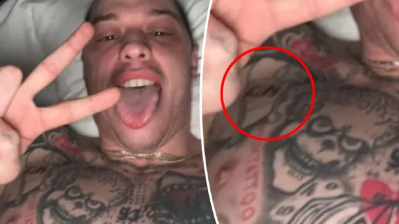 Pete Davidson bën tatuazh në gjoks emrin e të dashurës së tij, Kim Kardashian