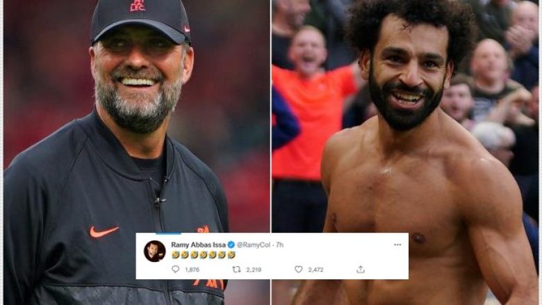 Salah nuk e kanë ndërmend të qëndrojë te Liverpooli me kushtet aktuale, agjenti i tij reagoi me disa buzëqeshje në rrjetet sociale pas deklaratës së Klopp