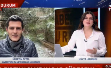 Inxhinieri i meteorologjisë komplimenton live moderatoren turke: Ti dukesh më e bukur se bora