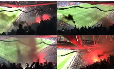 “Ju kurrë nuk mund ta ndalni pasionin tonë!”, Tifozat Kuq e Zi publikojnë një video nga atmosfera e zjarrtë në Spanjë