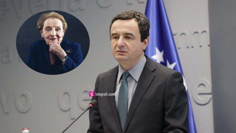 Kurti: Sekretarja Albright ishte mike e Kosovës deri në fund