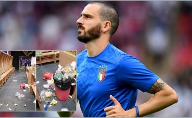 Bonucci kërkon falje në emër të ekipit të Italisë për mënyrën si e lanë zhveshtoren pas humbjes nga Maqedonia e Veriut