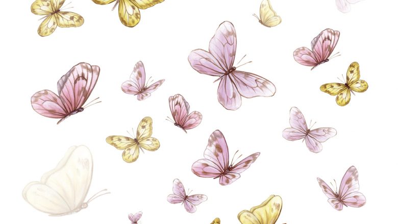 Për fëmijët alergjik ndaj bimëve dhe insekteve, sjellini natyrën brenda dhomës me dekale stiker ‘Fluturat dhe Lulet’