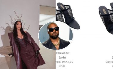 Kim Kardashian përpiqet të shesë këpucët e saj Yeezy pas divorcit nga Kanye West