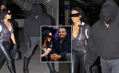 Kanye West mbulon fytyrën me maskë të zezë gjatë një dalje publike me partneren e tij të re, Chaney Jones