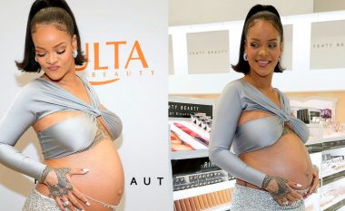 Rihanna vazhdon ekspozimin e shtatzënisë teksa merr pjesë në eventin e “Fenty Beauty”