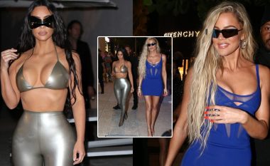 Kim dhe Khloe Kardashian marrin gjithë vëmendjen teksa mbërrijnë në dyqanin “Skims” në Miami