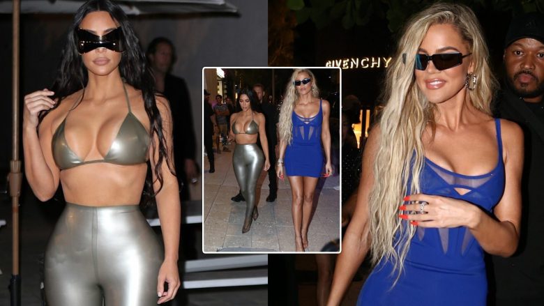 Kim dhe Khloe Kardashian marrin gjithë vëmendjen teksa mbërrijnë në dyqanin “Skims” në Miami